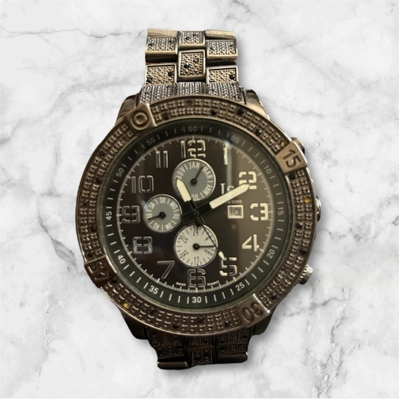 Joshua Sons Vanquish Stainless Steel Chronograph Watch